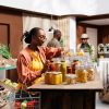Quels types de produits trouve-t-on dans une épicerie africaine ?