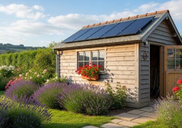 Éclairage solaire autonome pour votre cabane de jardin