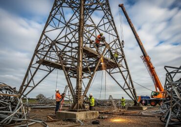 Démantèlement et recyclage des pylônes métalliques en fin de vie