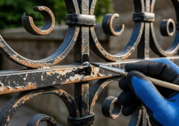 Retouches peinture sur thermolaquage abîmé