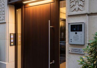 Largeur porte entrée : visiophone et ouverture auto