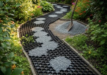 Création d&rsquo;allées : les dalles nid d&rsquo;abeille pour stabiliser le gravier