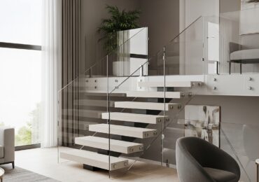 Design moderne : l’élégance du garde-corps vitré en verre trempé