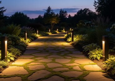 Balisage allée piétonne : spots ou bornes