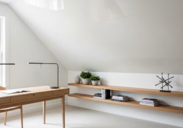 Finition laquée blanche : agrandir l&rsquo;espace sous pente