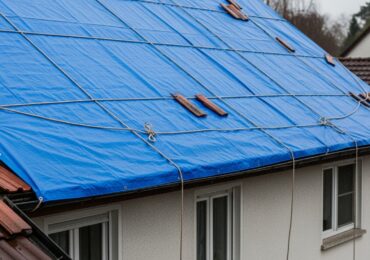 Fuite et infiltration d&rsquo;eau : comment gérer l&rsquo;urgence bâchage de toiture ?