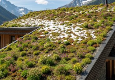 Toiture végétalisée sur pente : les systèmes de retenue de substrat