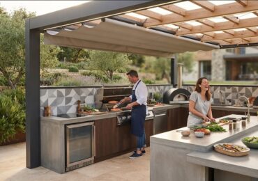Comment aménager une cuisine d&rsquo;été abritée par une pergola moderne ?