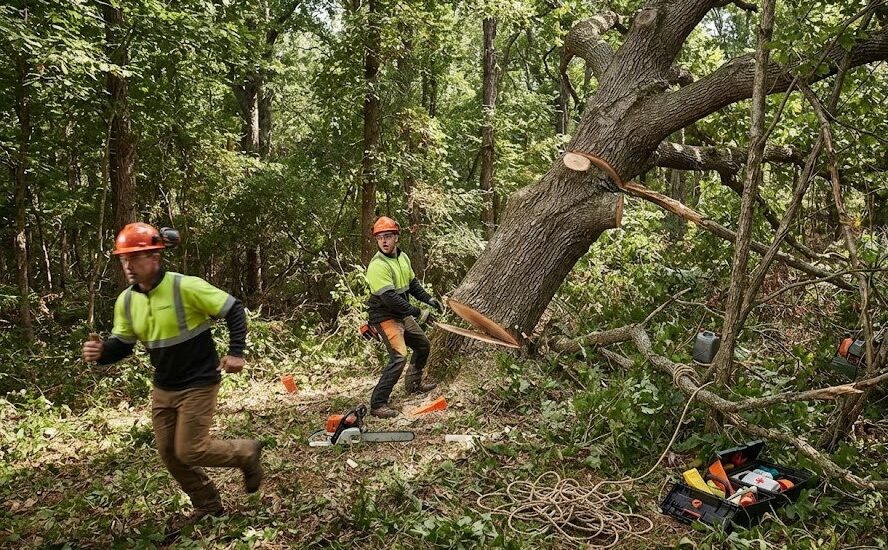 Abattage d’arbres : les erreurs de sécurité courantes