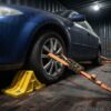 Calage de véhicules dans un conteneur : sangles et cales de roue