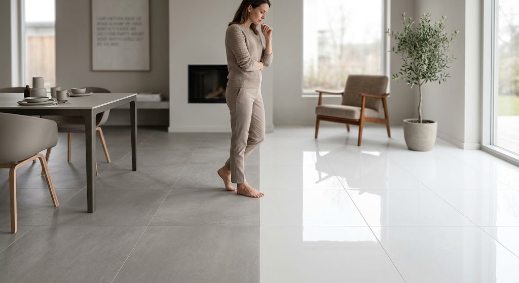 Carrelage mat ou brillant pour l'intérieur