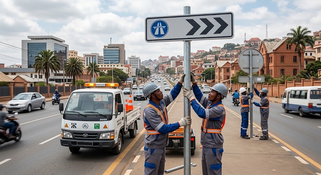 Installation et maintenance de signalisation routière