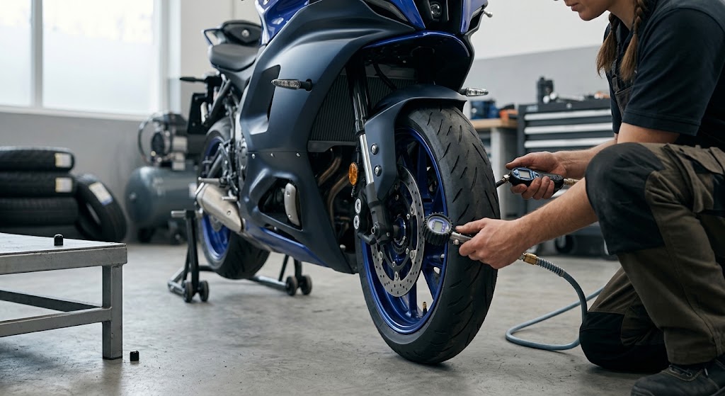 Pression des pneus de moto